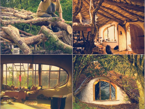 Essa idílica casa hobbit foi construída com menos de R$15.000