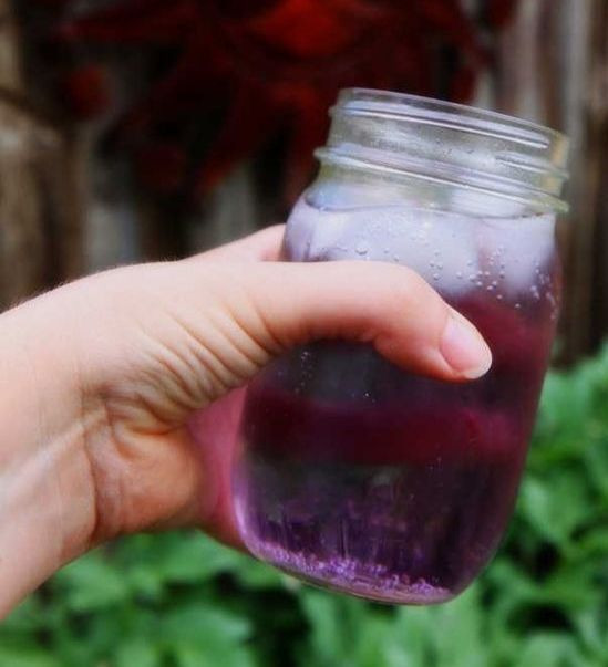 Refrigerante de violeta