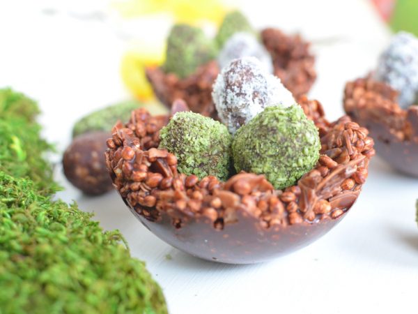 Aprenda a fazer ovos de Páscoa com bolinhas energéticas