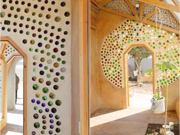 garras de vidro parede